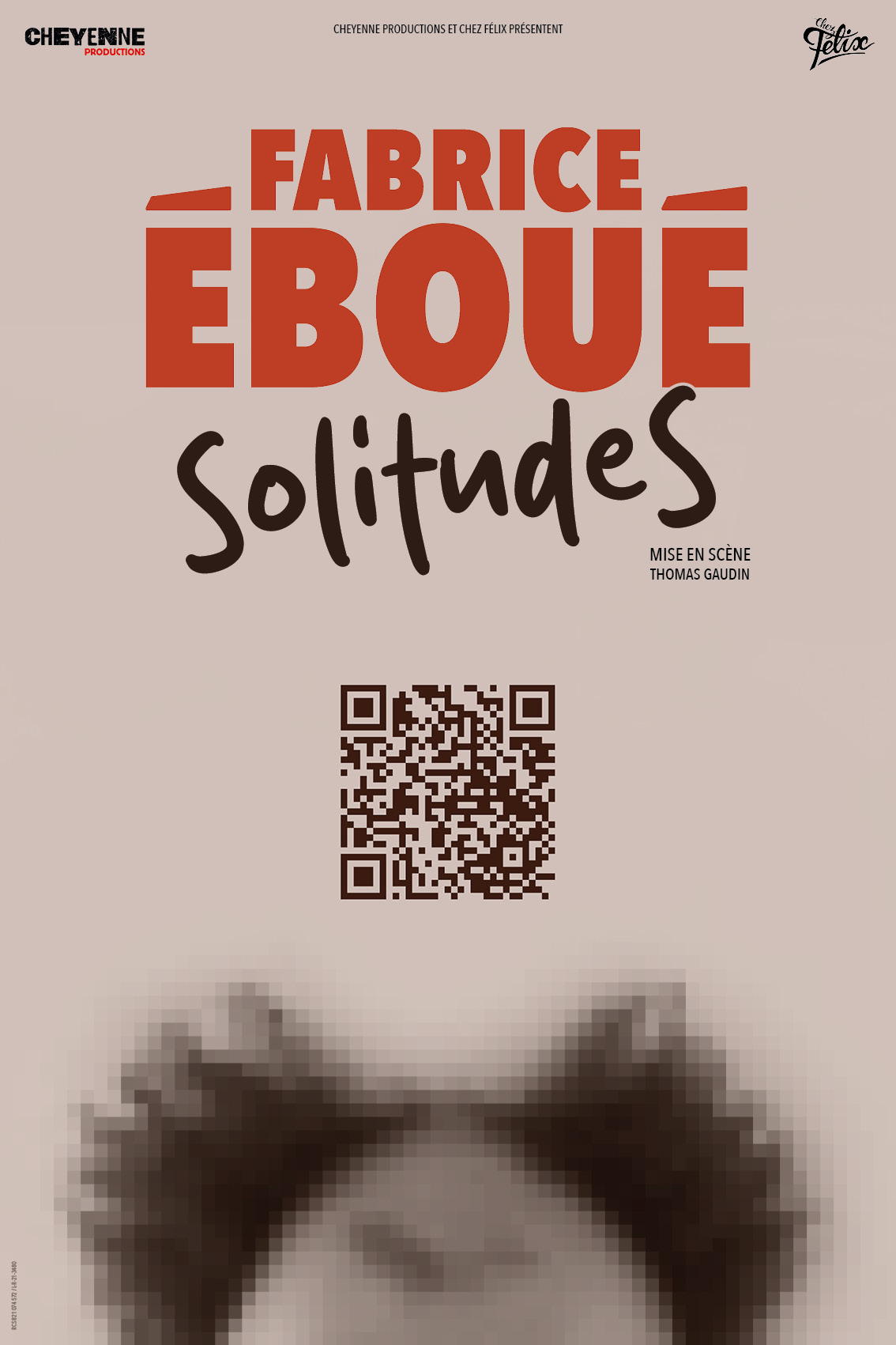 Fabrice Eboué - Affiche du spectacle SolitudeS
